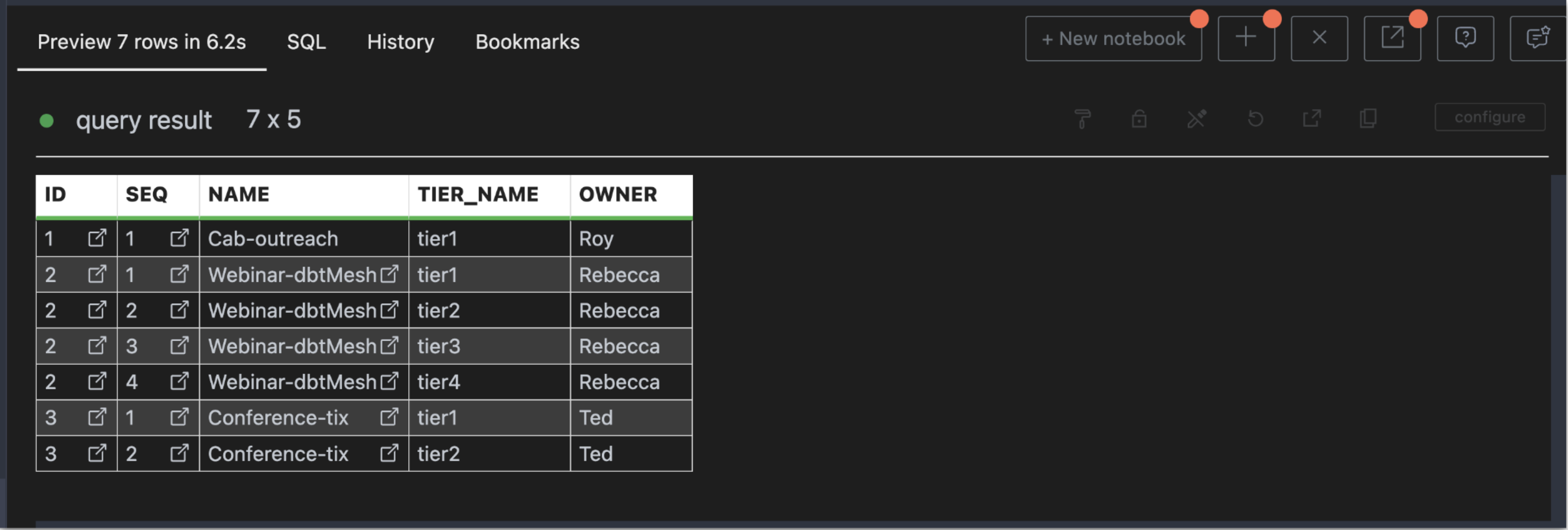 Preview results Preview results