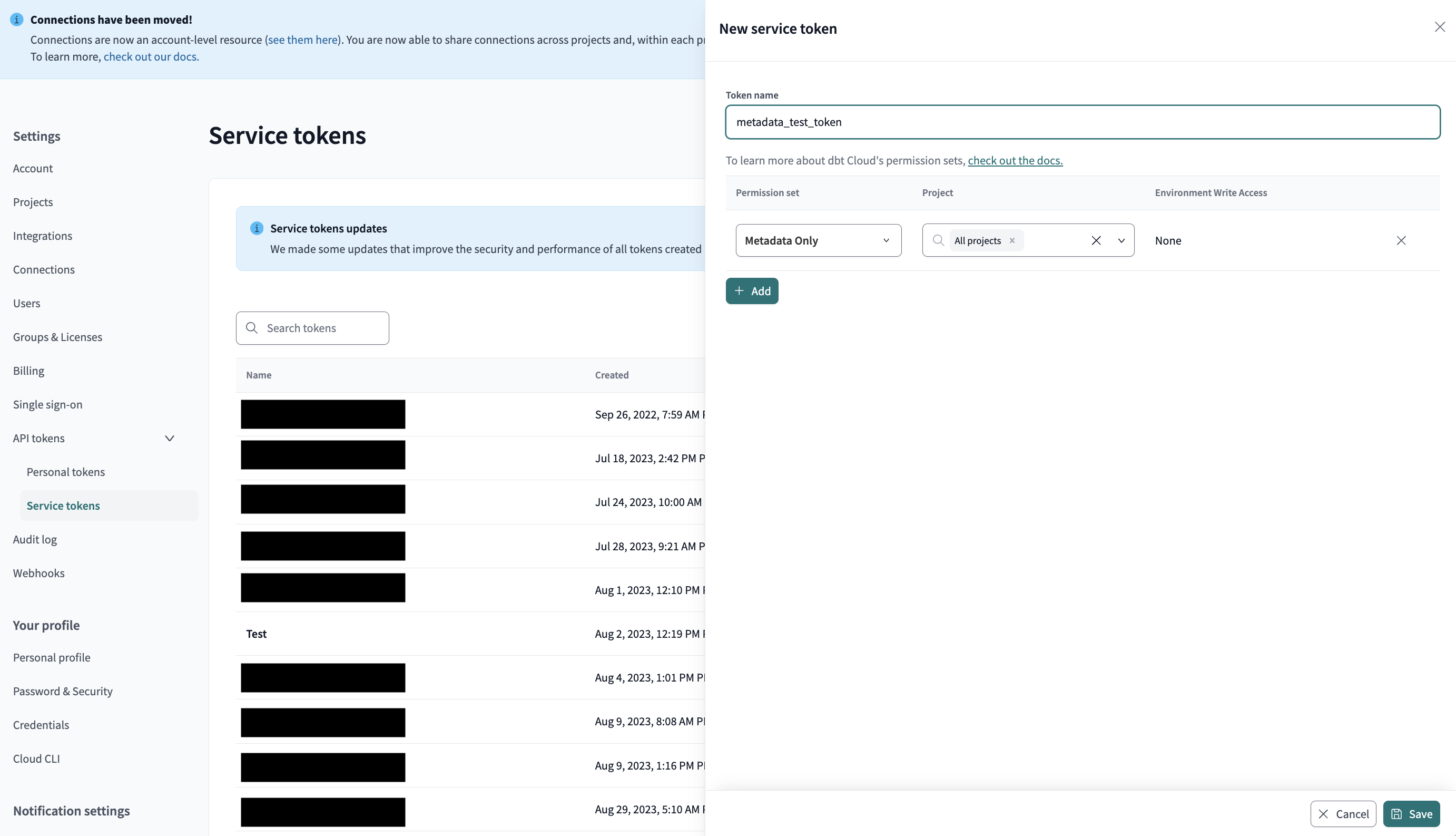 Set up your dashboard status tile and service token to embed a data health tile Set up your dashboard status tile and service token to embed a data health tile