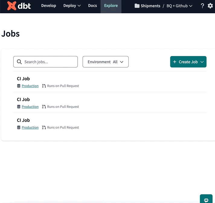 Example of setting up a CI job Example of setting up a CI job